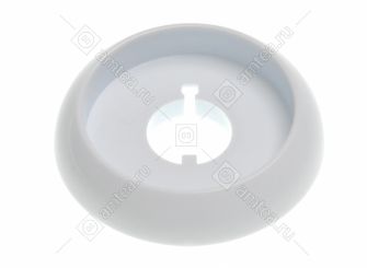 Юбка (воротник) ручки регулировки плиты Gefest белая