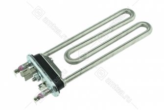ТЭН (нагреватель) L=185 мм, 1750W, прямой с датчиком стиральной машины Electrolux, Zanussi