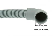 Шланг сливной (вход Г-образный) стиральной, посудомоечной машины 3 м Ø21/29 мм