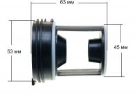 Фильтр (крышка, заглушка) насоса стиральной машины Indesit, Ariston, Атлант